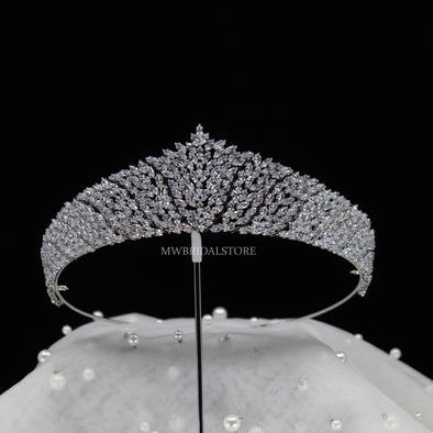 Wedding Rhinestone Hairpiece, Bridal Headpiece, Bridal Crown,Royal Crown,Crystal Bridal Crown,Wedding Crown,Wedding Hair Accessory,Wedding Headpiece,Bridal Hairpiece - ELSIE