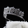 Silver Bridal Tiara, Silver Rhinestone Wedding Tiara, Full Bridal Crown Swarovski Crystal Wedding Crown, Tiara Bridal Crown - ROBYN