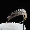 Crystal Wedding Crown , Luxury Gold Tiara , RASHA