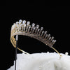 Crystal Wedding Crown , Luxury Gold Tiara , RASHA