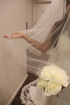 JEAN - Two Tier Cathedral Horsehair Veil, Double Horsehair Veil