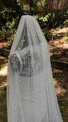 Bridal Veils, wedding Veil,Cathedral wedding Veil, 3D Floral Cathedral Wedding Veil 