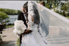 KAREN - Ready to Ship Veil (Rush Order) -   Mantilla Wedding Veil, Lace Bridal Veil