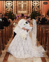 GEMMA - Alencon/French lace Mantilla Wedding Veil, Cathedral Alencon/French lace Mantilla Wedding Veil,  1 tier cathedral Mantilla Lace Veil,Lace Mantilla Bridal Veil in Cathedral