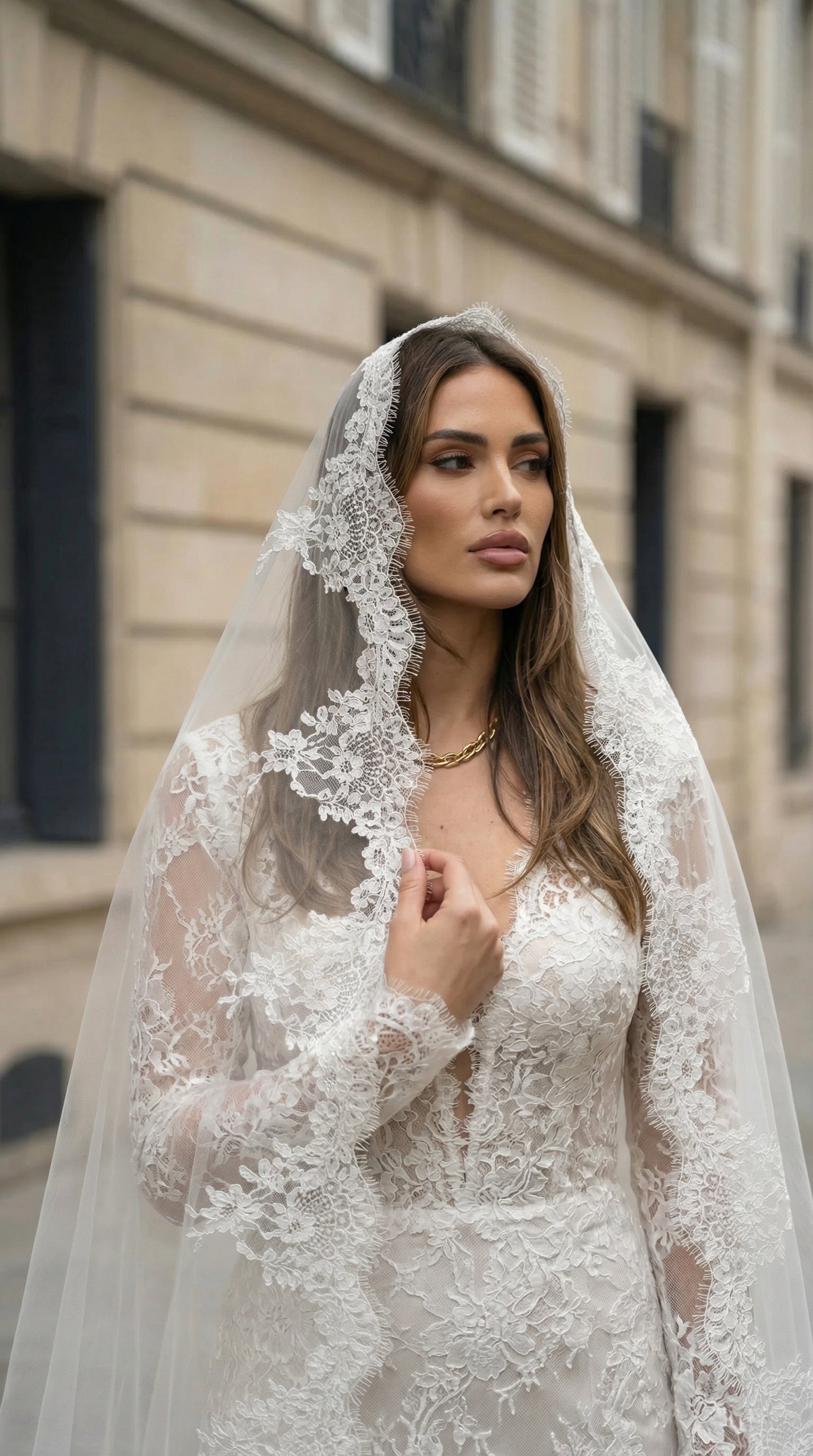 Mantilla Lace Cathedral Wedding Veils | Elegant Bridal Veil Collection MWBRIDALSTORE Mantilla Lace Cathedral Wedding Veils | Elegant Bridal Veil Collection MWBRIDALSTORE