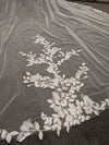 KIANA - Lace Cathedral veil, Floral wedding veil | 3D Floral Lace Veil | 3D Petals Wedding Veil