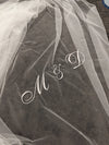 AVON - Add Personalized Initials & Date Embroidered to your Wedding Veil