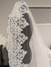 CALLE -Mantilla Wedding Cathedral Veil, Lace Wedding Veil