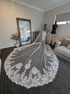 OLGA- Ready to Ship Veil - Wedding Veil, Royal Length Wedding Veil