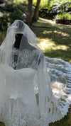 Bridal Veils, wedding Veil,Cathedral wedding Veil, 3D Floral Cathedral Wedding Veil 