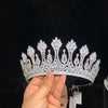 JERSEY Luxury Crystal Bridal Crown – Regal Wedding Tiara for Brides