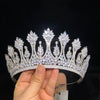 JERSEY Luxury Crystal Bridal Crown – Regal Wedding Tiara for Brides