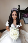 Juliet Rhinestone Hairpiece - elegant bridal headband with sparkling design