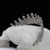 DEBRA Vintage-Inspired Silver Cubic Zirconia Bridal Tiara – Elegant Wedding Crown
