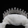 DEBRA Vintage-Inspired Silver Cubic Zirconia Bridal Tiara – Elegant Wedding Crown