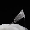 GRAZIELA Intricate Silver Crystal Bridal Tiara – Handcrafted Wedding Crown