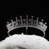 MELENA Exquisite Silver Cubic Zirconia Bridal Tiara – Royal Wedding Crown