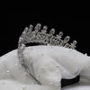 DEBRA Vintage-Inspired Silver Cubic Zirconia Bridal Tiara – Elegant Wedding Crown