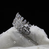 DEBRA Vintage-Inspired Silver Cubic Zirconia Bridal Tiara – Elegant Wedding Crown
