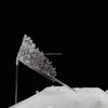 GRAZIELA Intricate Silver Crystal Bridal Tiara – Handcrafted Wedding Crown