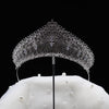 DENA - Royal Silver Cubic Zirconia Bridal Tiara – Elegant Wedding Crown