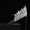 BROOKE - Royal Silver Wedding Crown – Elegant Queen Bridal Tiara