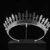 BROOKE - Royal Silver Wedding Crown – Elegant Queen Bridal Tiara