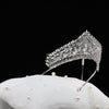DENA - Royal Silver Cubic Zirconia Bridal Tiara – Elegant Wedding Crown