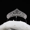 DENA - Royal Silver Cubic Zirconia Bridal Tiara – Elegant Wedding Crown
