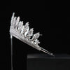 BROOKE - Royal Silver Wedding Crown – Elegant Queen Bridal Tiara