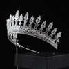 Crystal round Silver crown, Full silver crown, Pageant crown, Full Circle wedding crown, Royal crystal crown, hair accessories, Royal Silver crown, Queen crown - BROOKE