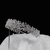 MEG Cubic Zirconia Wedding Tiara - Elegant Bridal Crown & Headpiece for HIRE/RENTAL