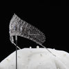 DENA - Royal Silver Cubic Zirconia Bridal Tiara – Elegant Wedding Crown