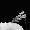 HAYLEY Rhinestone Wedding Headpiece - Bridal Tiara, Silver Crown