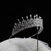 LIZZ Sparkling Rhinestone Wedding Crown – Handcrafted Silver Bridal Tiara