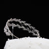 HAYLEY Rhinestone Wedding Headpiece - Bridal Tiara, Silver Crown