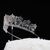 Silver Bridal Tiara, Silver Rhinestone Wedding Tiara, Full Bridal Crown Swarovski Crystal Wedding Crown, Tiara Bridal Crown - ROBYN