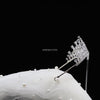CUBIC ZIRCONIA TIARA, Silver Bridal Tiara, GOLD WEDDING TIARA, Wedding crown, Bridal crown, Bridal tiara, Wedding tiara, Bridal hairpiece, Rhinestone tiara, Rhinestone crown,  Crystal headband, Bridal hairpiece - ELENA