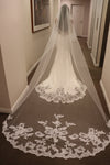 Lace Cathedral Wedding Veil, Bridal Wedding Veil