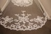 LUCY - Lace Cathedral Wedding Veil, Soft Wedding Veil, Long Wedding Veil, Cathedral Veil, Bridal Veil, Sequined Lace Veil