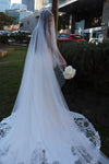 RENAE - Cathedral Veil with Crystals, Diamante Wedding Veil, Rhinestone Veil, Veil Wedding with crystals