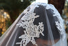 Lace Wedding Cathedral Veil, Ivory/ White Lace Cathedral Wedding Veil, Chapel Wedding Veil, Bridal Veil, Long Wedding Veil, White Wedding Veil, , WEDDING LACE DROP STYLE VEIL, RENETA