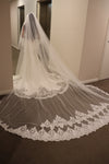 Lace Cathedral Wedding Veil, Bridal Wedding Veil