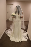 Two Tier Cathedral Horsehair Veil, Double Horsehair Veil, JEAN