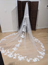 Ana | Lace Cathedral Wedding Veil – Vintage-Inspired Bridal Veil