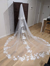 Ana | Lace Cathedral Wedding Veil – Vintage-Inspired Bridal Veil