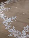 KEZIA - Lace Wedding veil, Vintage lace Wedding Veil, Floral Cathedral Veil, Floral Lace Cathedral Length Veil, Chapel Wedding Veil,Lace Chapel Length Veil