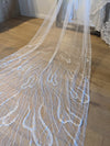 Sparkle Veil, Glitter veil, Shimmer veil, Wedding Veil, Cathedral veil,  1 tier cathedral Shimmer Veil,  - DEBORA