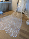 Sparkle Veil, Glitter veil, Shimmer veil, Wedding Veil, Cathedral veil,  1 tier cathedral Shimmer Veil,  - DEBORA
