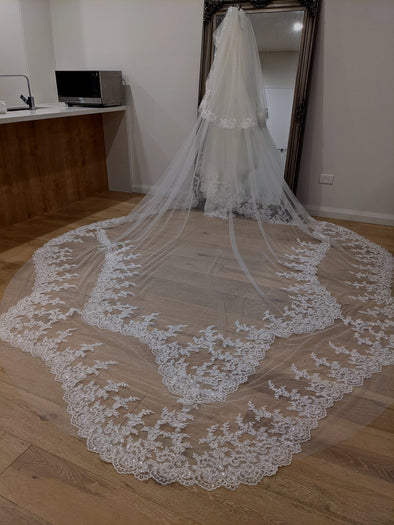 10 meter wedding veil